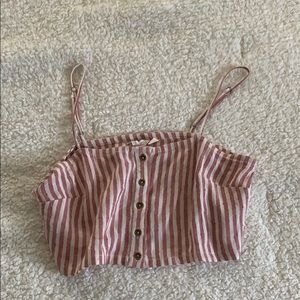 Striped crop top